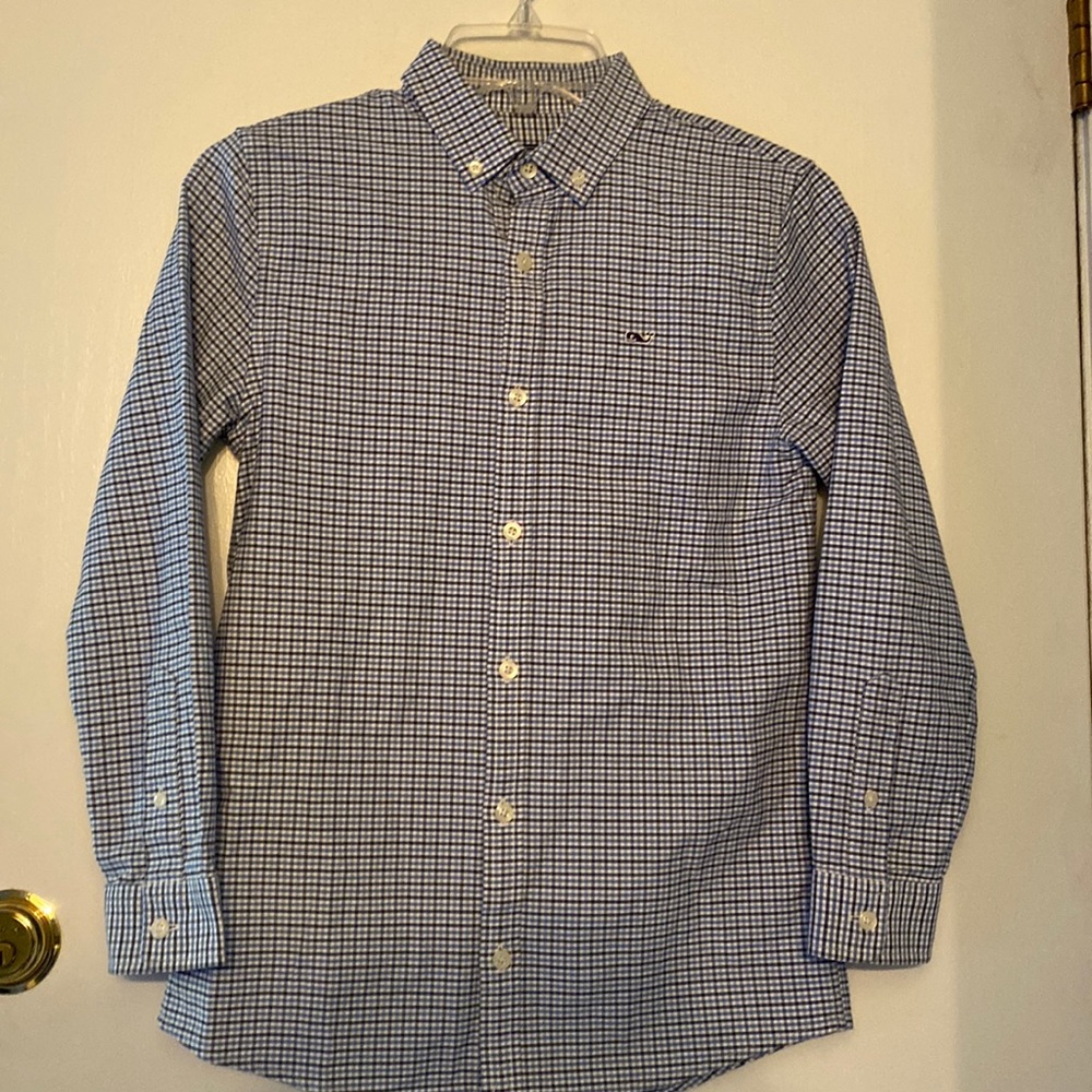 Boys Vineyard Vines Whale Button Down Shirt